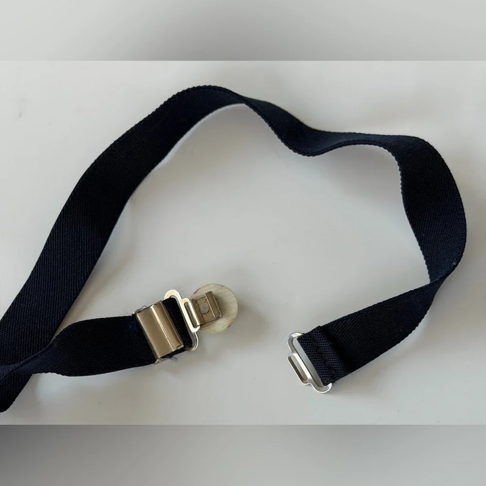 Black Baseball Belt with Silver Buckle